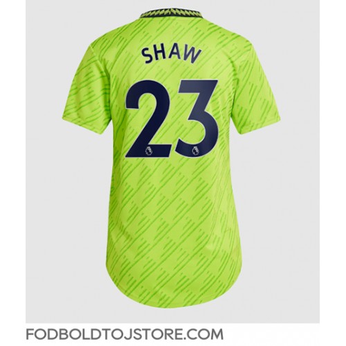 Manchester United Luke Shaw #23 Tredjetrøje Dame 2022-23 Kortærmet